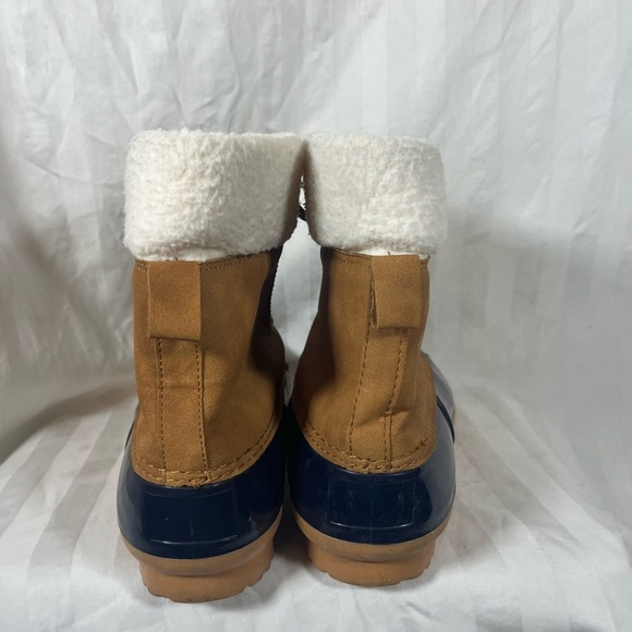 Women's Two-Tone Lace-Up Boots - Picture 5 of 14